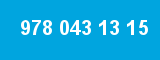 978 043 13 15